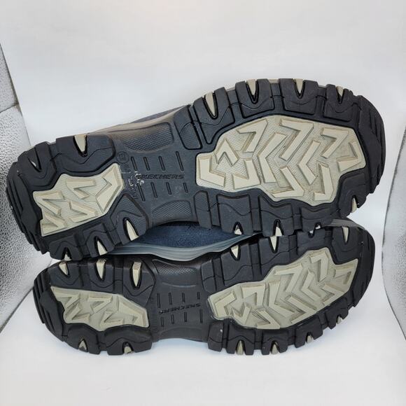 Skechers Work Bulklin Comp Toe Waterproof Shoes Mens 10.5 Navy Slip Resistant - Picture 9 of 11